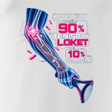 Moje tělo tvoří z 90 % tenisový loket