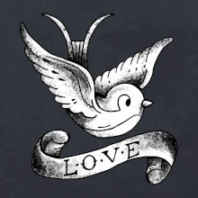 Love holubice - kreslená