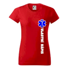 Hvězda života - vlastní nápis vpředu a vzadu