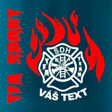 TFA Sport SDH (červený oheň) - Vlastní nápis