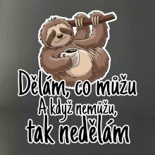 Dělám, co můžu. A když nemůžu, tak nedělám.