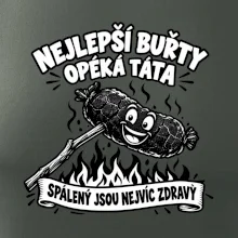 Nejlepší buřty opéká táta Spálený jsou nejvíc zdravý