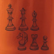 Šachové figurky kreslené