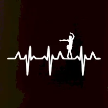 EKG tanečnice salsy