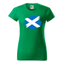 Skotská vlajka kreslená štetcem