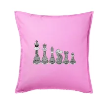 Šachové figurky v řadě - kreslené