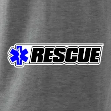 Záchranář rescue kříž modrý
