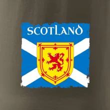 Skotská vlajka s erbem lva