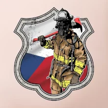 Hasič erb - Česká vlajka