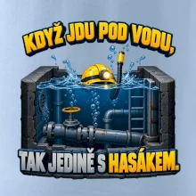 Instalatér pod vodou s hasákem