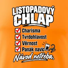 Listopadový chlap charisma a panák navíc