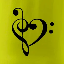 Houslový klíč srdce