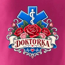 Doktorka - kříž a růže