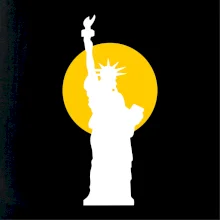 Socha svobody slunce