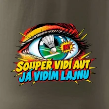 Badminton soupeř vidí aut já lajnu