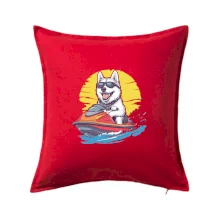 Husky na vodním skútru