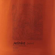 Ještěd - vrstevnice v obdélníku