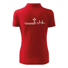 Jesus Saved My Life kříž ekg Jesus Saved My Life kříž ekg