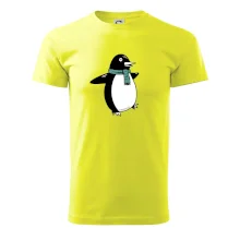 Tučňák se zelenou šálou