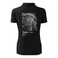 Trosky - vrstevnice v obdélníku