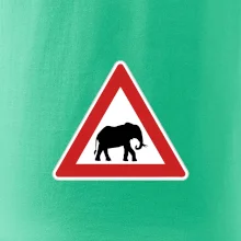 Dopravní značka - Pozor slon