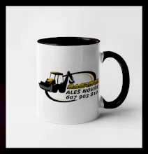 Bagrista v kruhu - vlastní nápis