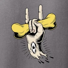 Rocková ruka kost a oko