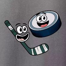 Parové triko - Puk a hokejka