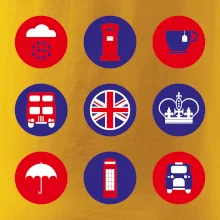 Anglie symboly v kruzích