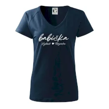 Babička Tričko se jmény dětí psací písmo