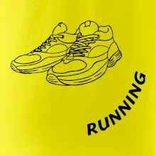 Running nápis šikmo