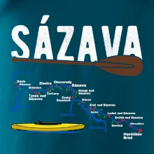 Mapa řeky Sázavy