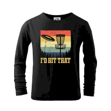 Disc golf player retro vintage