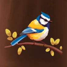 Sýkorka modřinka kreslená