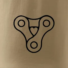Cyklo srdce řetěz trojúhelník