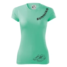 Running nápis šikmo