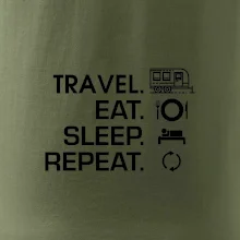 Eat sleep travel - Velký  přívěs