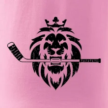 Lev s hokejkou v tlamě