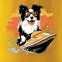 Border Kolie na vodním skútru