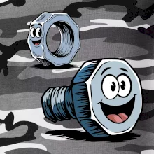 Parové triko - Šroub a matka