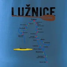 Mapa řeky Lužnice