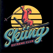 Skiing winter extreme cup