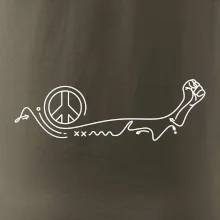 Pěst a symbol míru