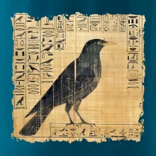 Egyptské hieroglyfy pták