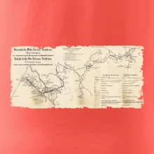 Mapa Báňské dráhy z Moravské Ostravy do Doubravy