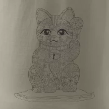 Kočka mávající mandala