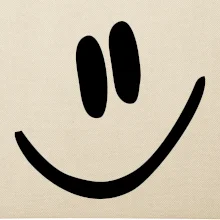 Emoji bez obrysu - usměv