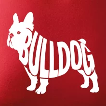 Bulldog  nápis v těle