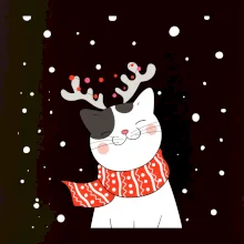 Kočka se sobími rohy