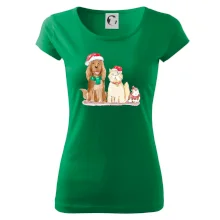 Veselé vánoce - pes, křeček a kočka